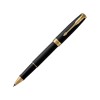 Ручка роллер Parker Sonnet  Matte Black GT, стержень: F, цвет чернил: black, в подарочной упаковке