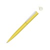 Металлическая шариковая ручка soft touch "Brush gum", желтый