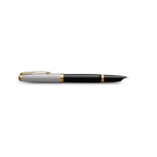 Перьевая ручка Parker 51 Premium Black GT, перо: M/F, чернила: Black,Blue, в подарочной упаковке