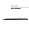 Ручка "Palermo" шариковая  автоматическая, сине-черный металлический корпус, 0,7 мм, синяя