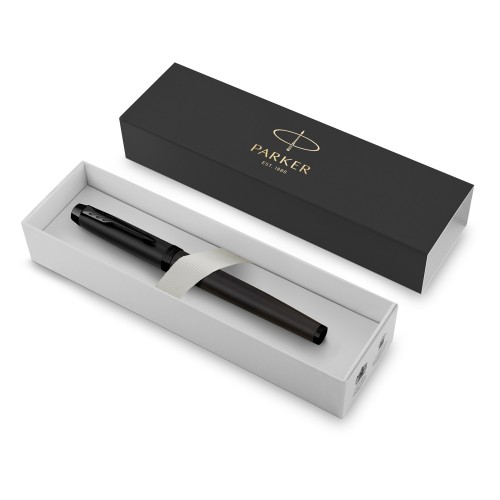 Перьевая ручка Parker "IM Achromatic Matte Black BT", черный