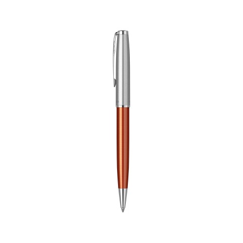 Шариковая ручка Parker Sonnet Essentials Orange SB Steel CT, цвет чернил black, перо: M, в подарочной упаковке.