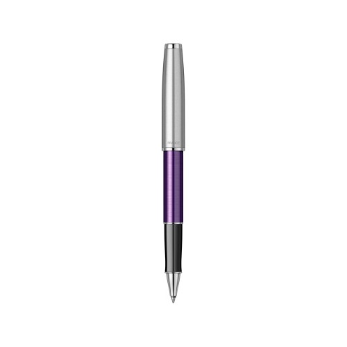 Ручка-роллер Parker Sonnet Essentials Violet SB Steel CT, цвет чернил black, перо: F, в подарочной упаковке.