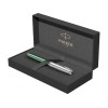 Перьевая ручка Parker Sonnet Essentials Green SB Steel CT, перо: F, цвет чернил: black, в подарочной упаковке.
