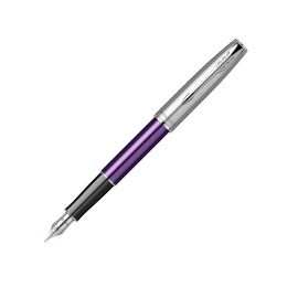 Перьевая ручка Parker Sonnet Essentials Violet SB Steel CT, перо: F, цвет чернил black, в подарочной упаковке.
