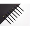 Ручка металлическая шариковая "Taper Metal" софт-тач с цветным зеркальным слоем, черный с серебристым