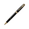 Ручка-роллер Parker Sonnet Black Lacquer GT, стержень: F, цвет чернил: black, в подарочной упаковке
