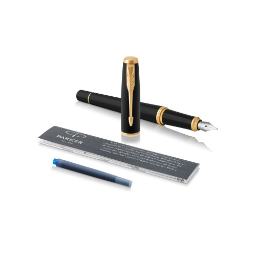 Ручка перьевая «Parker Urban Core Muted Black GT», ченый/золотистый