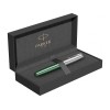 Перьевая ручка Parker Sonnet Essentials Green SB Steel CT, перо: F, цвет чернил: black, в подарочной упаковке.