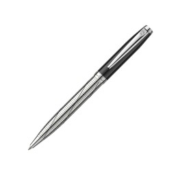 Ручка шариковая Pierre Cardin LEO 750. Цвет - черный и серебристый.Упаковка Е-2.