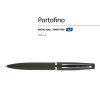 Ручка "Portofino" шариковая  автоматическая, черный металлический корпус, 1,0 мм, синяя