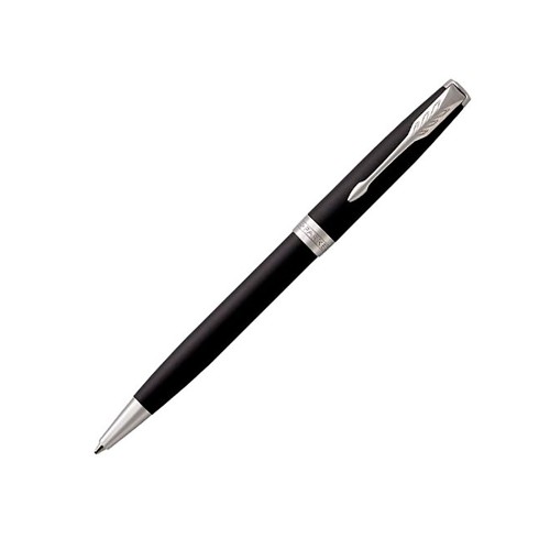 Ручка шариковая «Parker Sonnet Core Matte Black CT», черный/серебристый