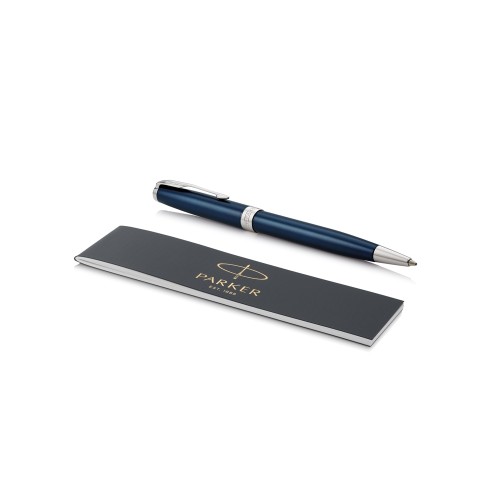 Ручка шариковая «Parker Sonnet Core Subtle Blue CT», синий/серебристый