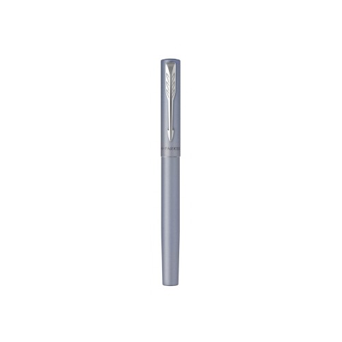 Ручка-роллер Parker Vector XL Silver Blue CT, цвет чернил black, стержень: F, в подарочной упаковке.