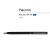 Ручка "Palermo" шариковая  автоматическая, черный металлический корпус, 0,7 мм, синяя