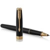 Ручка-роллер Parker Sonnet Black Lacquer GT, стержень: F, цвет чернил: black, в подарочной упаковке