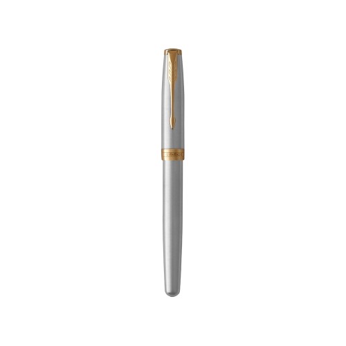 Ручка перьевая «Parker Sonnet Core Stainless Steel GT», серебристый/золотистый