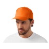 Бейсболка "Poly" 5-ти панельная 120 гр, оранжевый