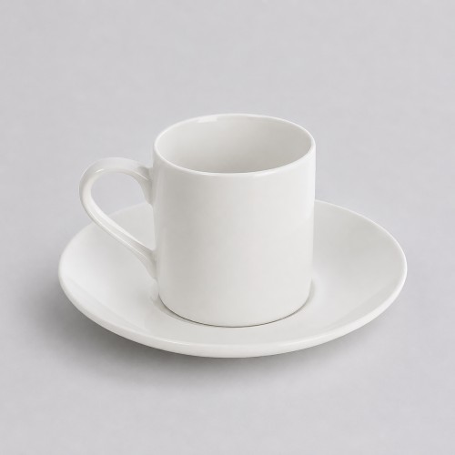 Кофейная пара прямой формы Espresso, 100мл, белый
