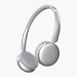 Беспроводные накладные наушники Stereo Light, BT 5.4, 300 мАч, cеребристый, Deppa