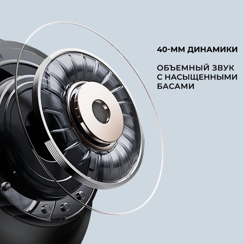 Беспроводные накладные наушники Stereo Vibe, BT 5.4, 400 мАч, черный, Deppa