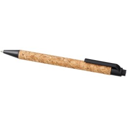 Шариковая ручка Midar из пробки и пшеничной соломы, черный