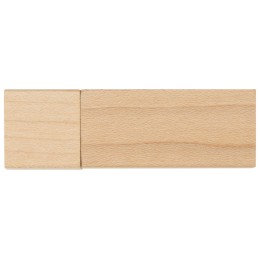 Флеш-карта USB 2.0 16 Gb «Woody» с магнитным колпачком, натуральный