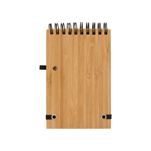 Блокнот B7 «Kawasaki» с обложкой из бамбука, натуральный