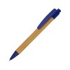 Ручка шариковая "Borneo" из бамбука, синий, черные чернила