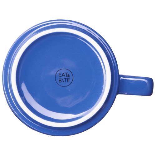 Набор чашка с бамбуковым блюдцем "Sheffield", синий