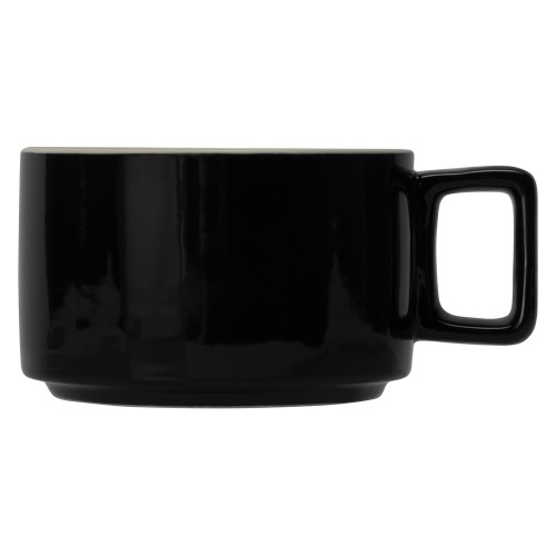 Набор чашка с бамбуковым блюдцем "Sheffield", черный