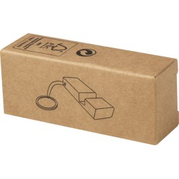 Bosona бамбуковый держатель для мобильного телефона с брелком, натуральный