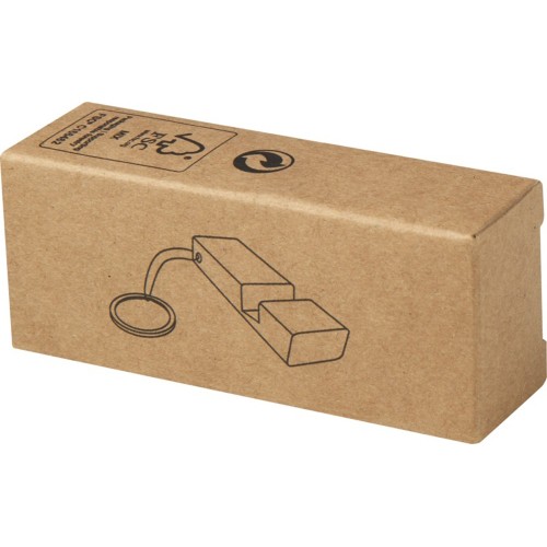 Bosona бамбуковый держатель для мобильного телефона с брелком, натуральный