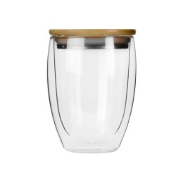 Стакан Valday с двойными стекнами и бамбуковой крышкой, 350 мл