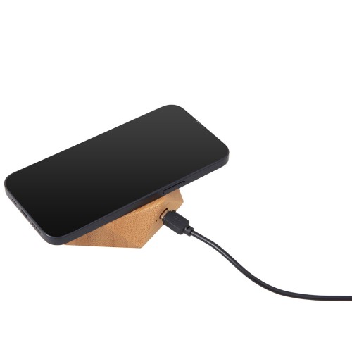 Беспроводное зарядное устройство «Gex», 15 Вт, бамбук