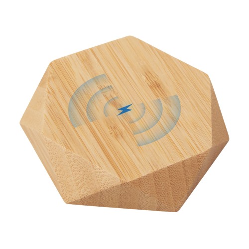 Беспроводное зарядное устройство «Gex», 15 Вт, бамбук