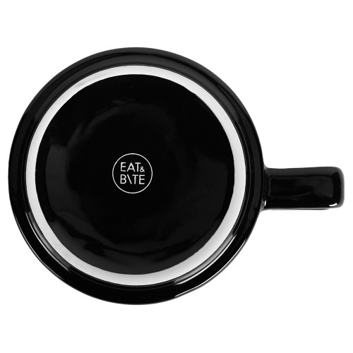 Набор чашка с бамбуковым блюдцем "Sheffield", черный