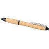 Шариковая ручка Nash из бамбука, натуральный/черный