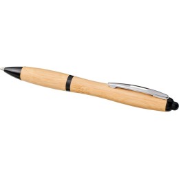 Шариковая ручка Nash из бамбука, натуральный/черный