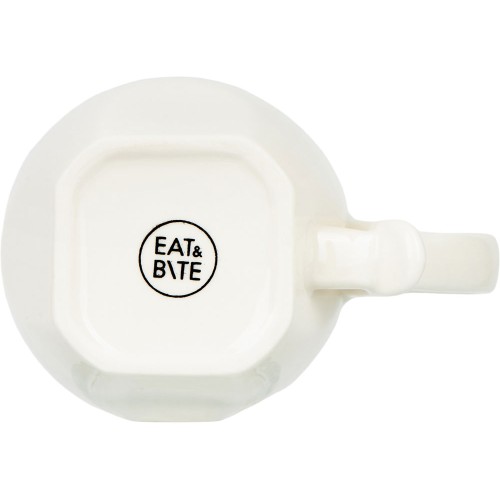 Чайная пара с бамбуковым блюдцем "Deny", белый