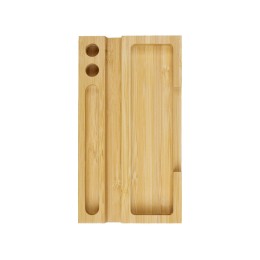 Настольный органайзер с вечным календарем и подставкой для телефона "Akira", натуральный