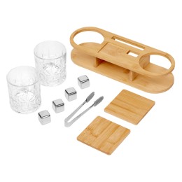 Набор для виски на бамбуковой подставке "Boulevardier"