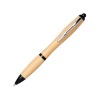 Шариковая ручка Nash из бамбука, натуральный/черный