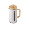 Френч-пресс в стальном корпусе и ручкой из бамбука «Coffee break», 1000 мл