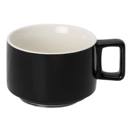 Набор чашка с бамбуковым блюдцем "Sheffield", черный