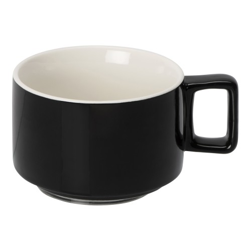 Набор чашка с бамбуковым блюдцем "Sheffield", черный