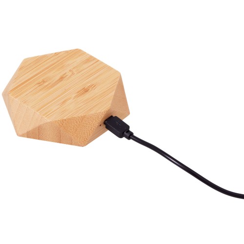 Беспроводное зарядное устройство «Gex», 15 Вт, бамбук