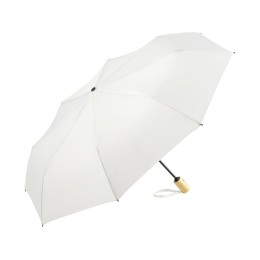 Зонт складной 5429 ÖkoBrella из бамбука, полуавтомат,белый