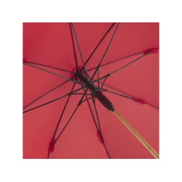Зонт-трость 7379 Okobrella бамбуковый, полуавтомат, красный