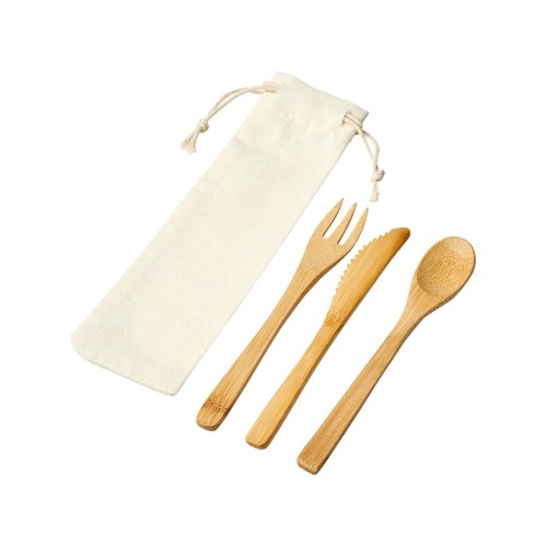 Набор столовых приборов Celuk из бамбука, натуральный